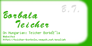 borbala teicher business card